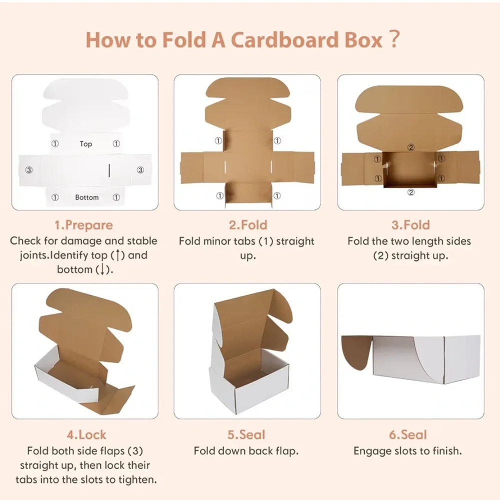 9x6x4 inches Shipping Boxes Set of 15
